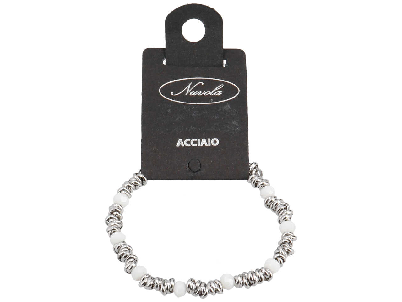 Bracciale nodini con sfere alternate