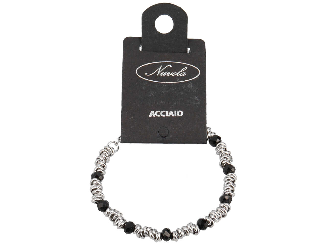 Bracciale nodini con sfere alternate