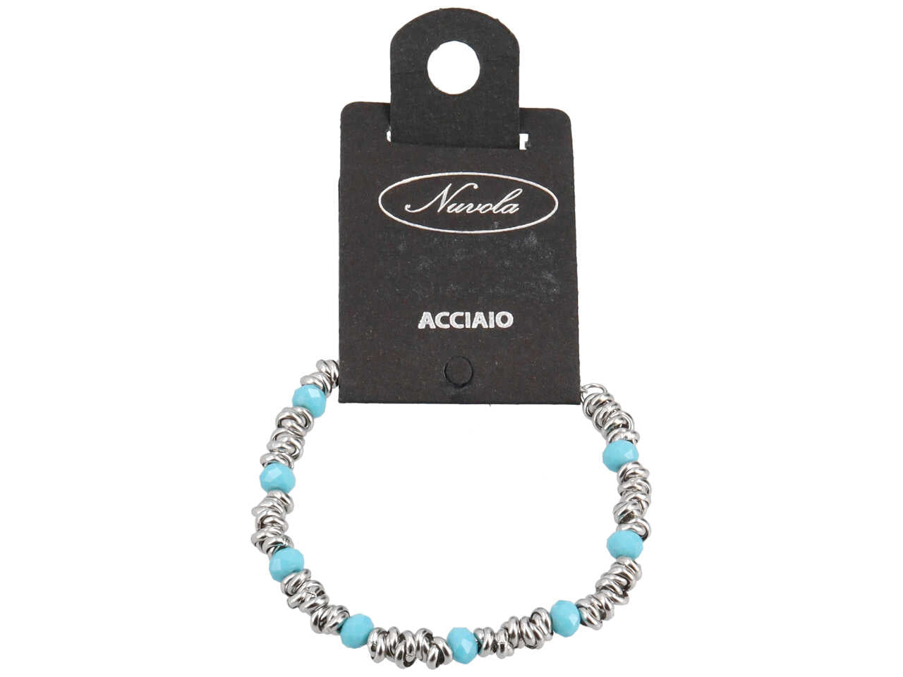 Bracciale nodini con sfere alternate
