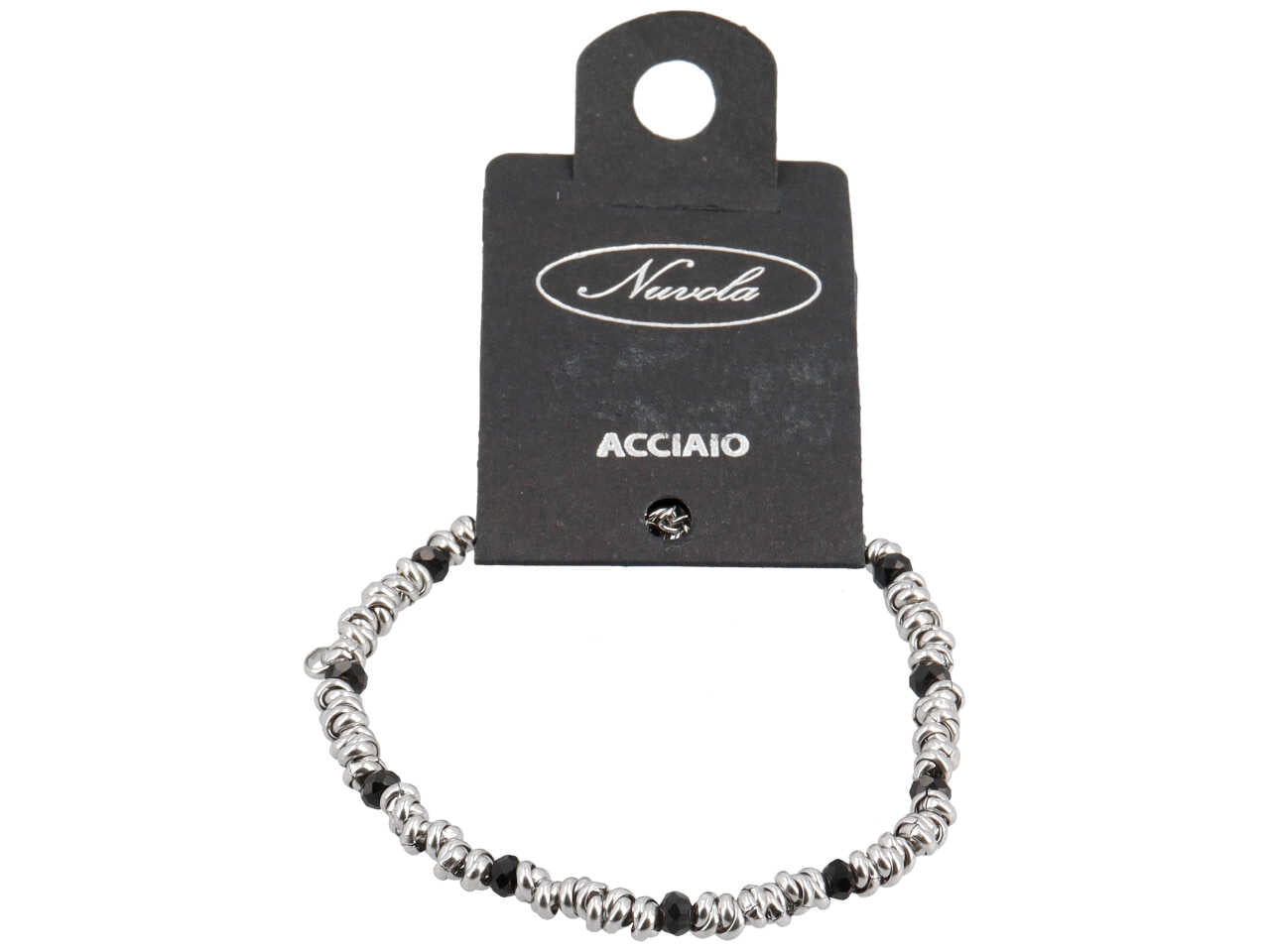 Bracciale nodini con sfere alternate colorate