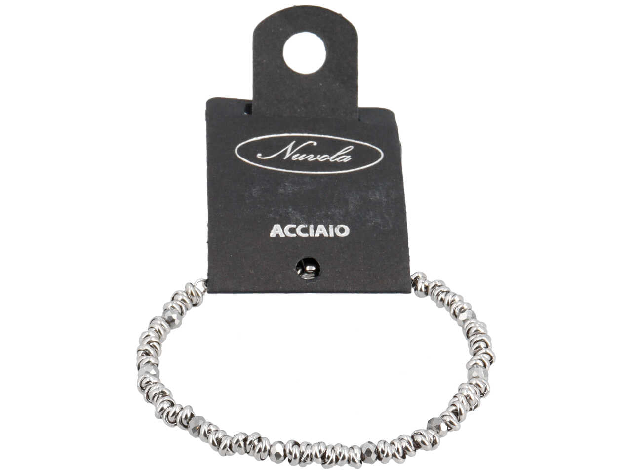 Bracciale nodini con sfere alternate colorate