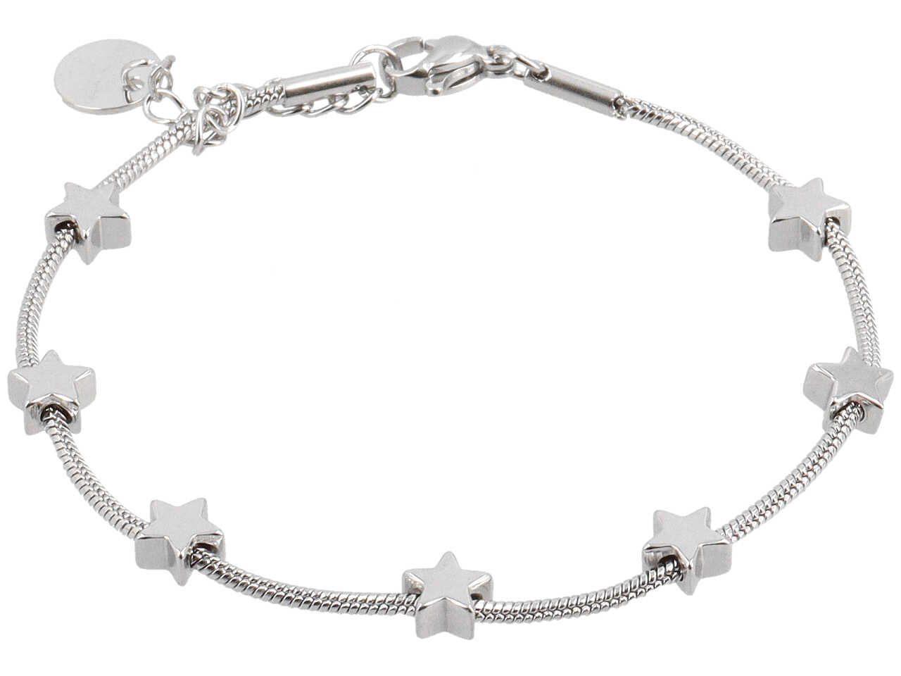 Bracciale coda topo 7 stelle alterne