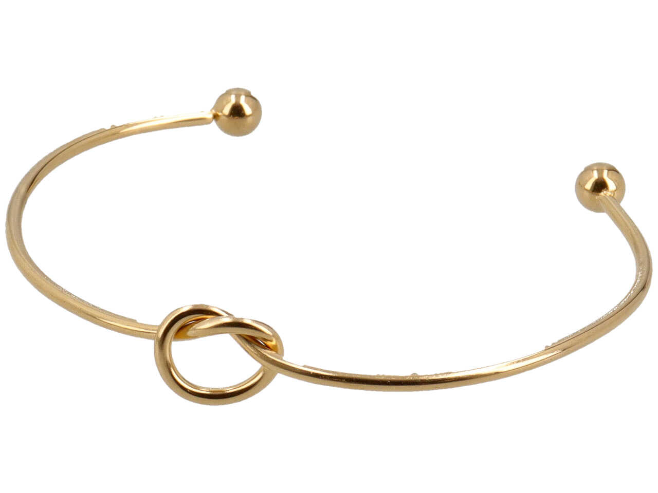 Bracciale oro rigido con nodo