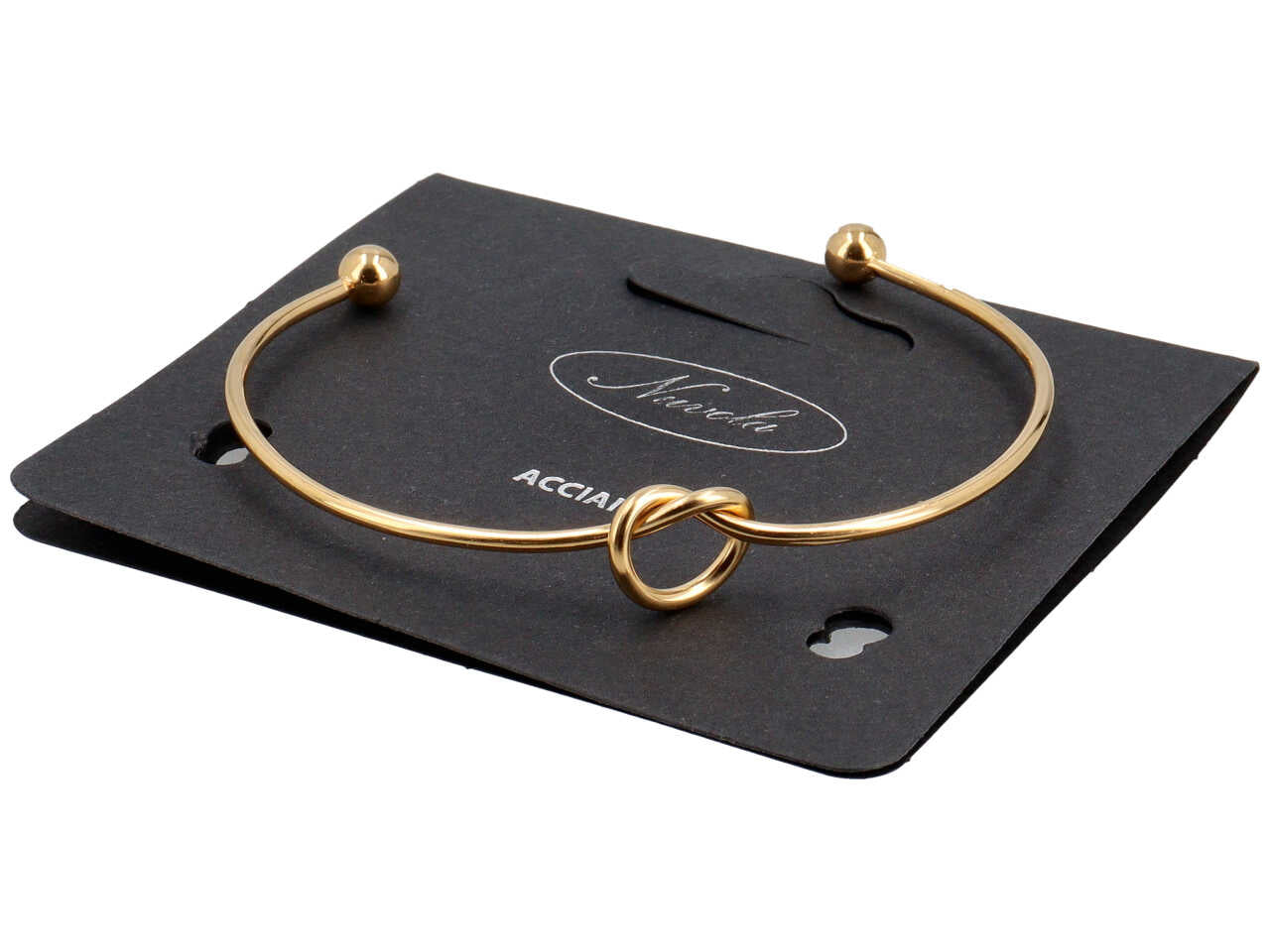 Bracciale oro rigido con nodo