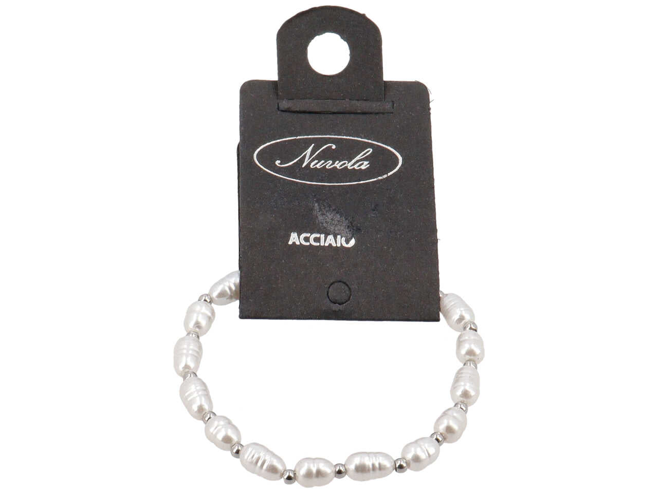 Bracciale con perle ovali e sfere