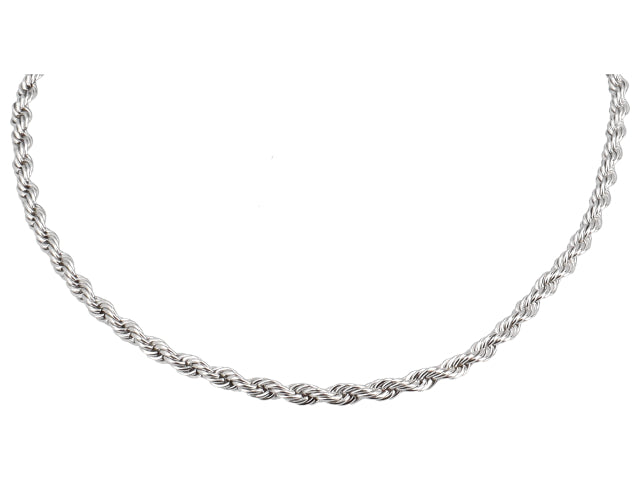 Collana intrecciato acciaio iii misura