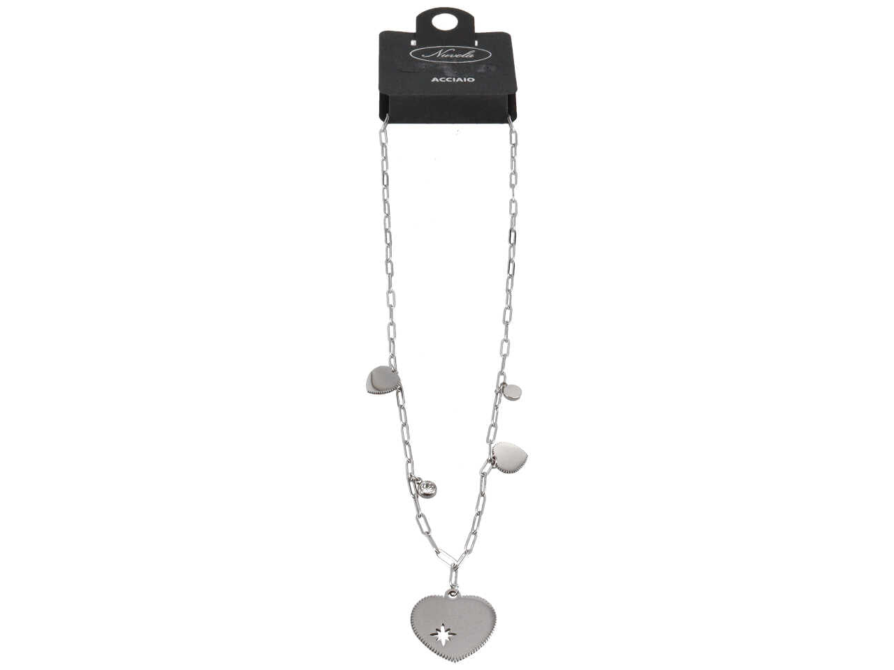 Collana rivoli e cuori con bordo dentato