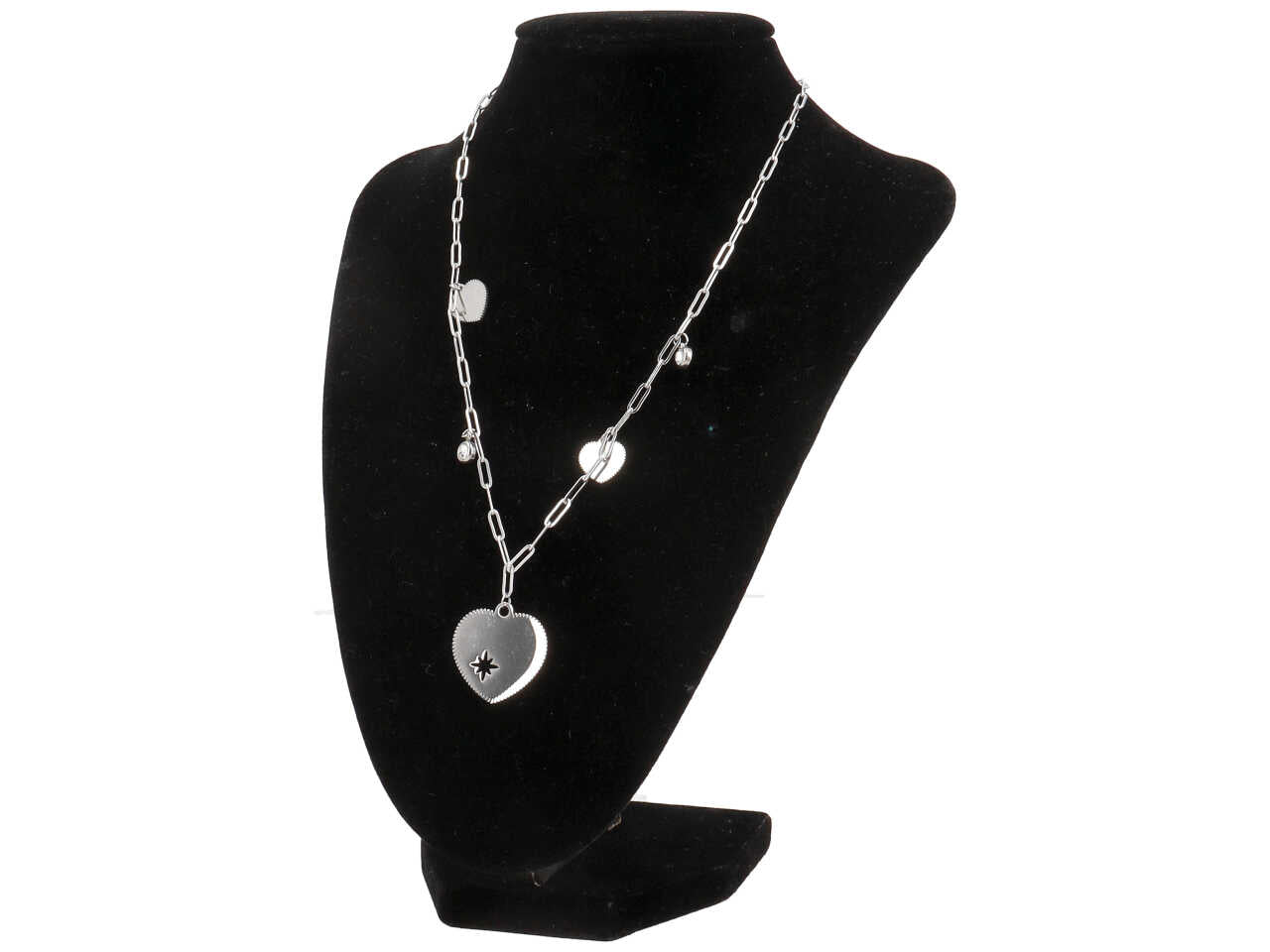 Collana rivoli e cuori con bordo dentato