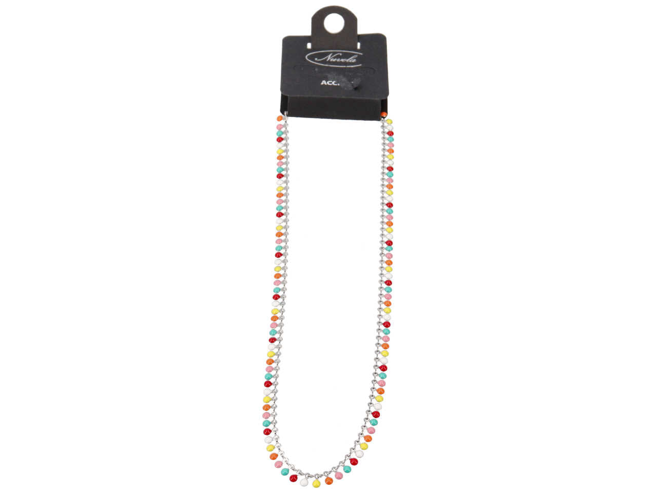 Collana con tondini multicolor