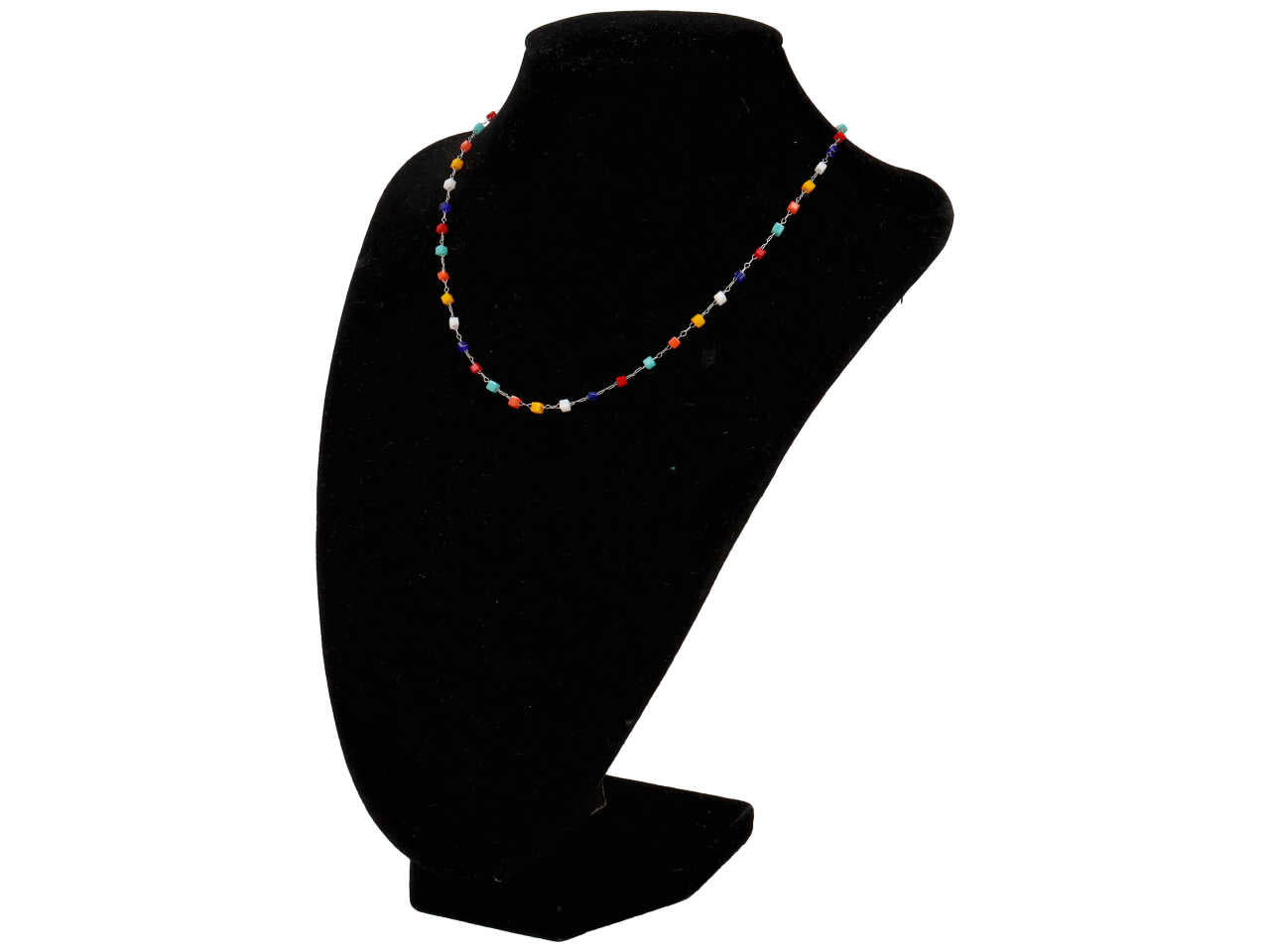 Collana con cubi multicolor