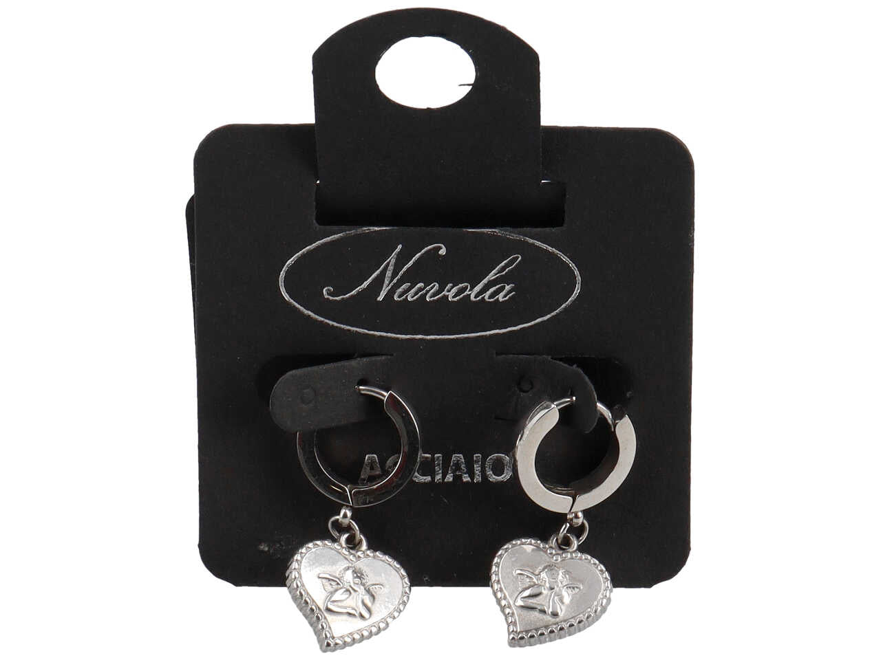 Bracciale a catena con cuore e angelo