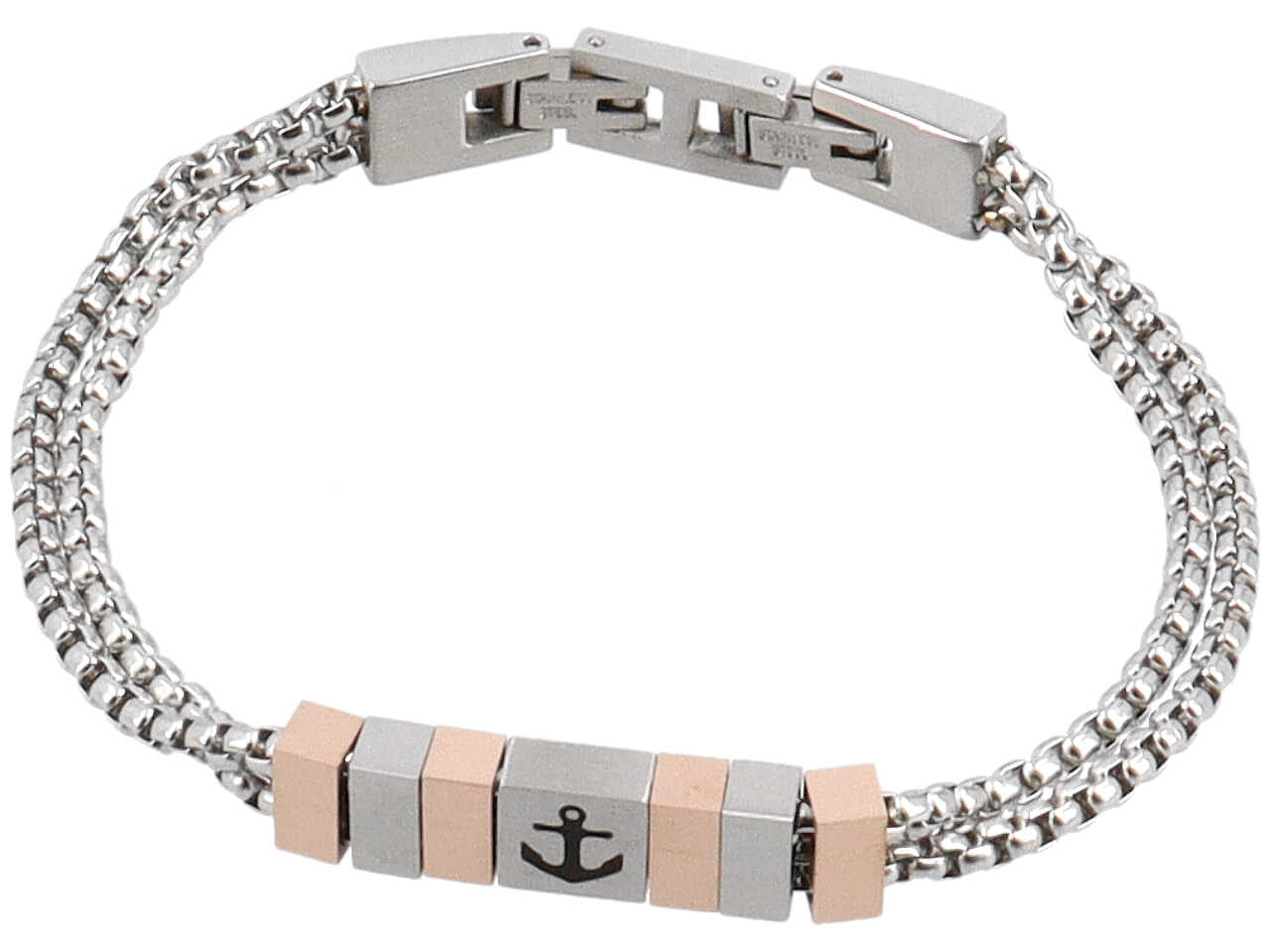 Bracciale 2catene c/ancora