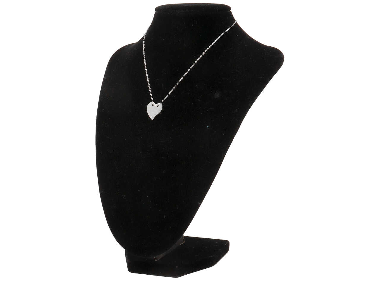 Collana a catenina con cuoricino storto e passante