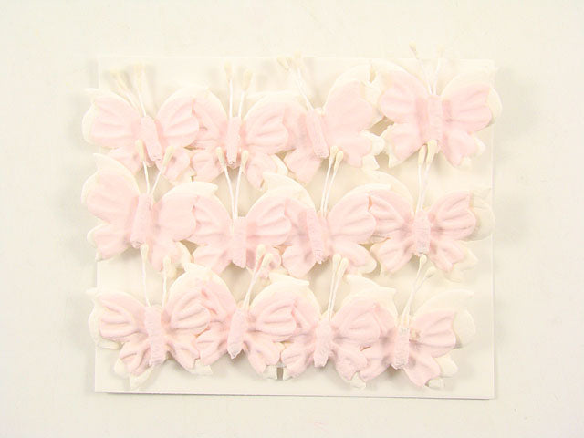 farfalla 4cm 12pz rosa adesiva 28016/rosa