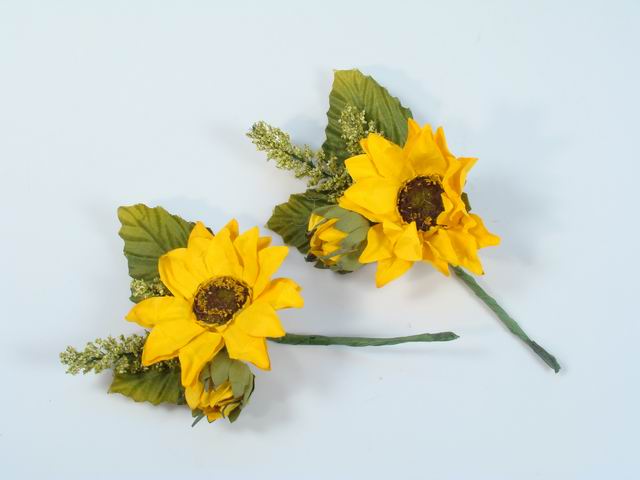 Mazzolino girasole c/foglia 11007/y