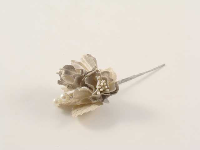 mazzolino zinia c/perla beige 27721/be