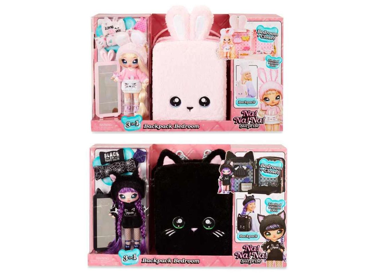 nanana surprise backpack playset con fashion doll