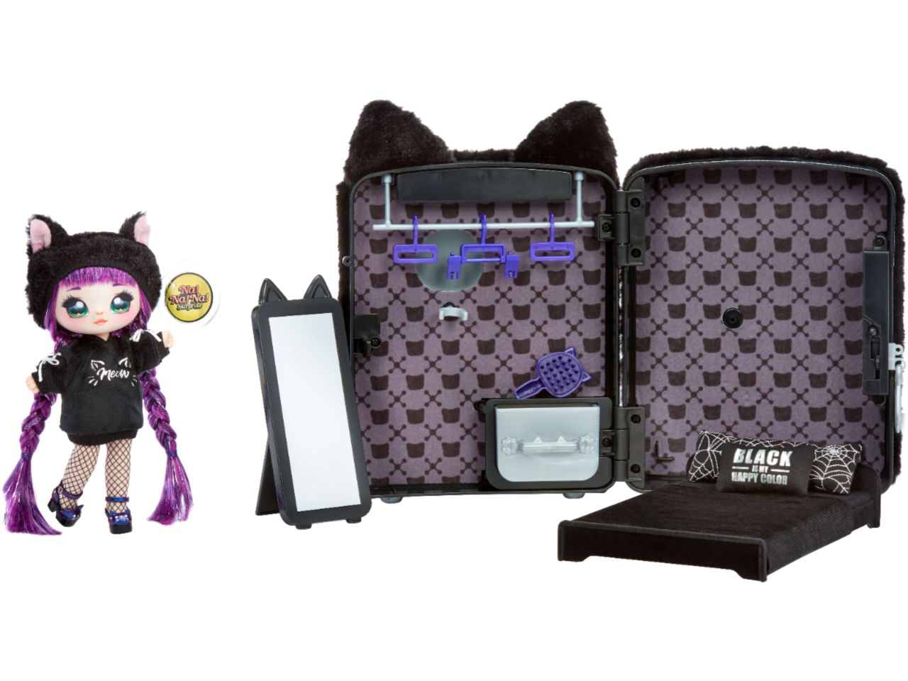nanana surprise backpack playset con fashion doll