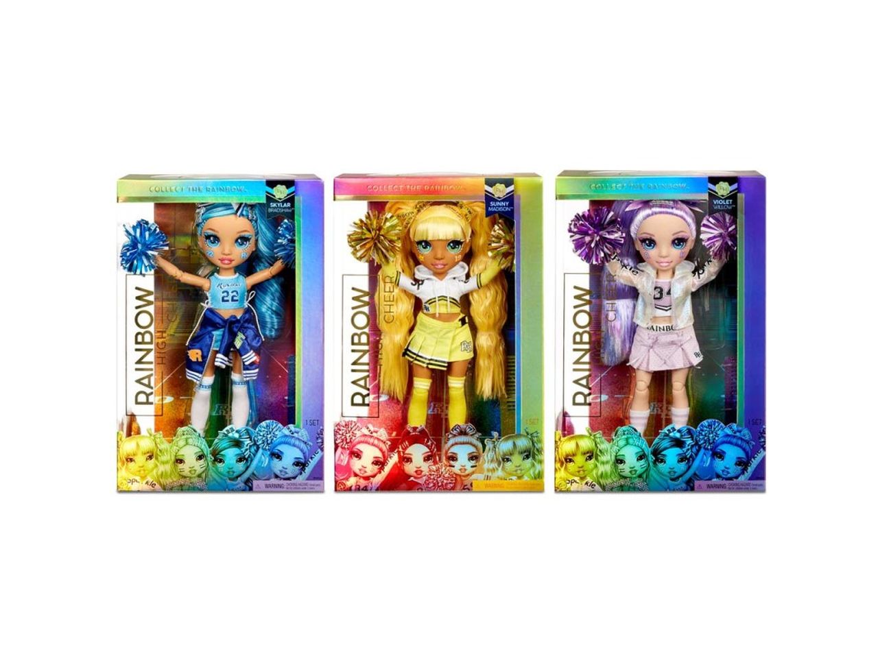 fashion doll mga rainbow high cheer dolls