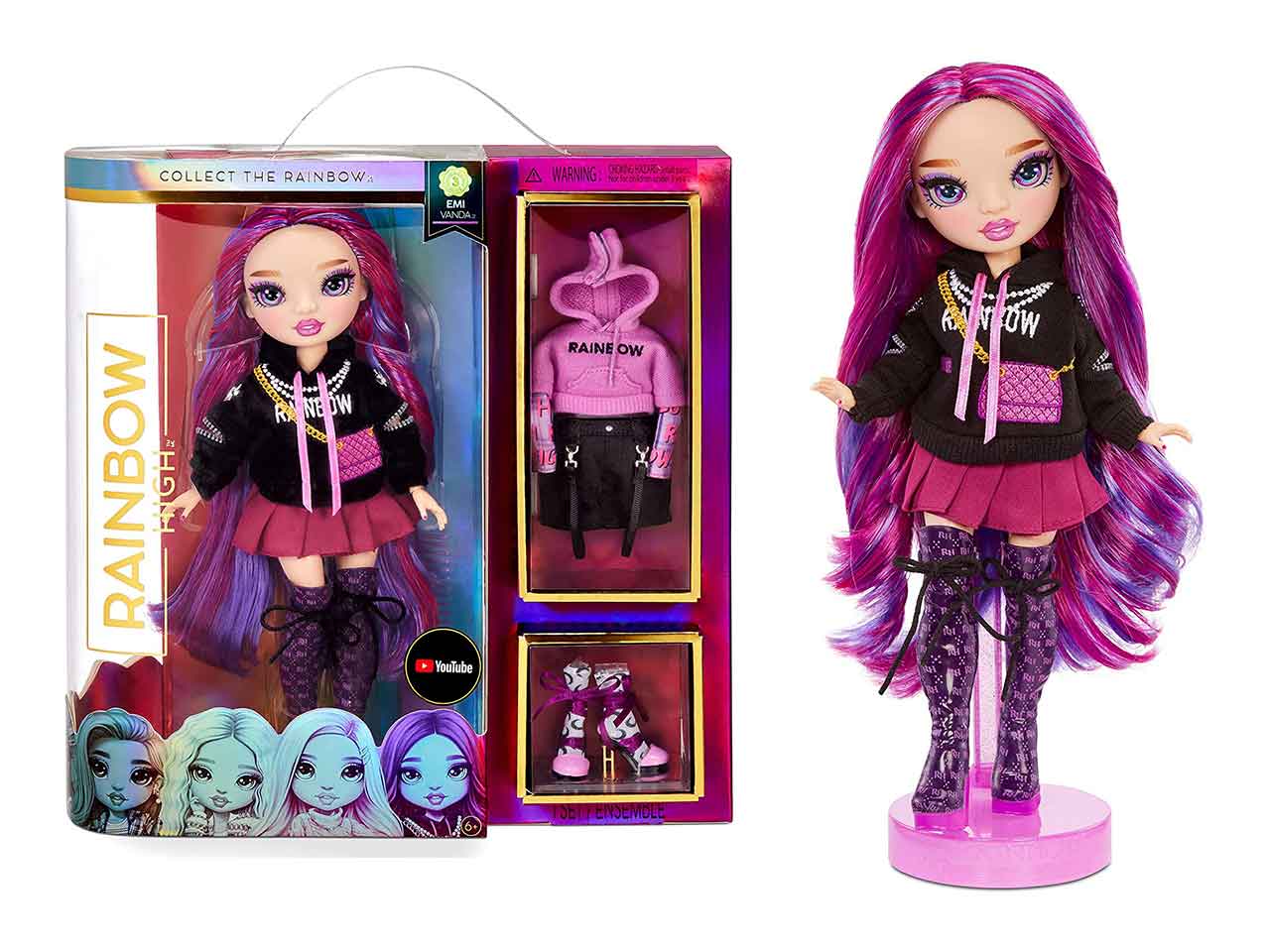 Rainbow high core fashion doll emi vanada orchid
