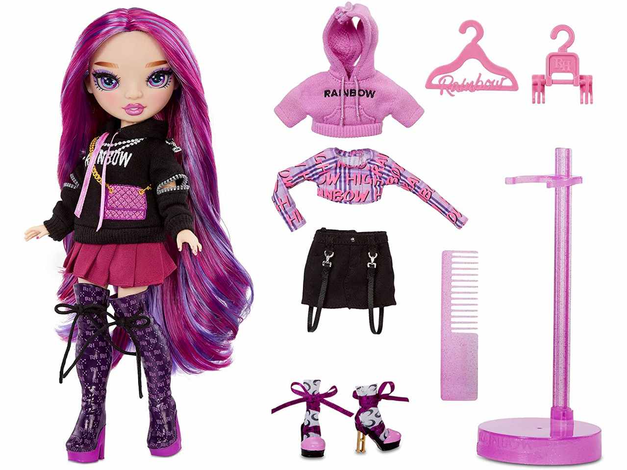 Rainbow high core fashion doll emi vanada orchid