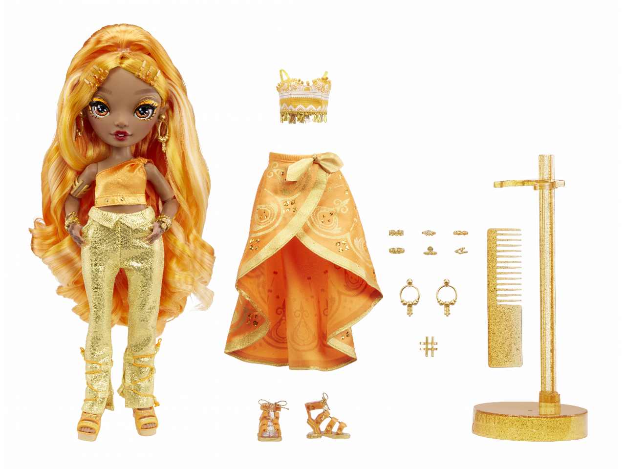 Rainbow high core fashion doll s4 meena fleur saffron
