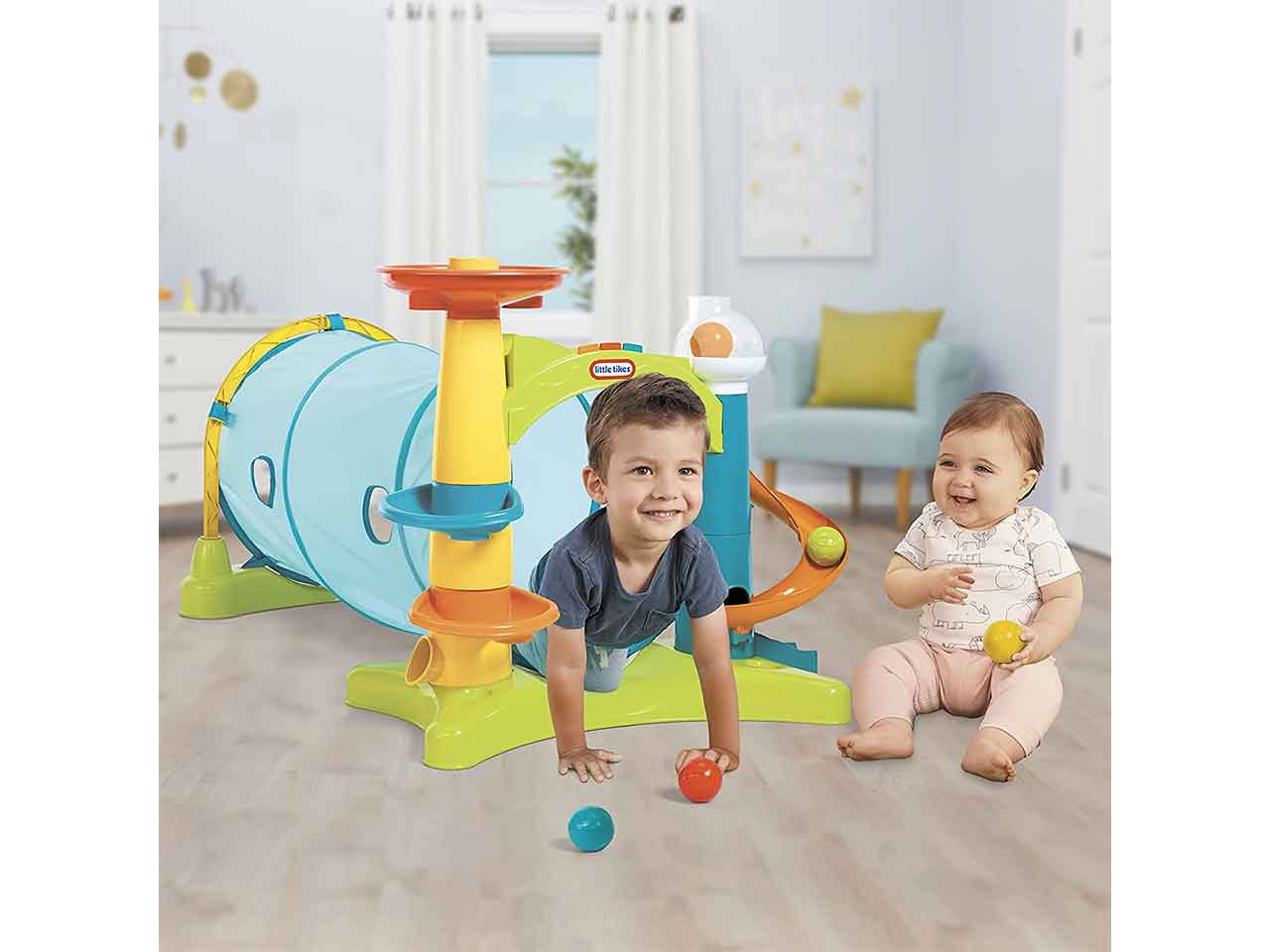 Little tikes 2-in-1 activity tunnel 658365euc