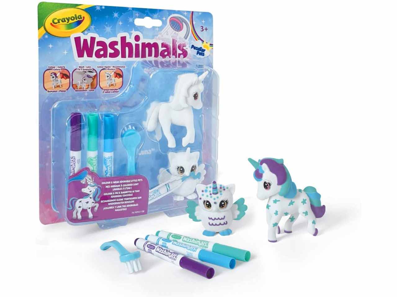 Washimals set ricarica unicorno&gufetto 74-7473