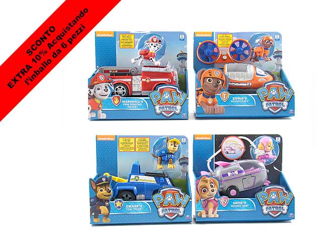 Paw patrol veicoli base ass.6022627
