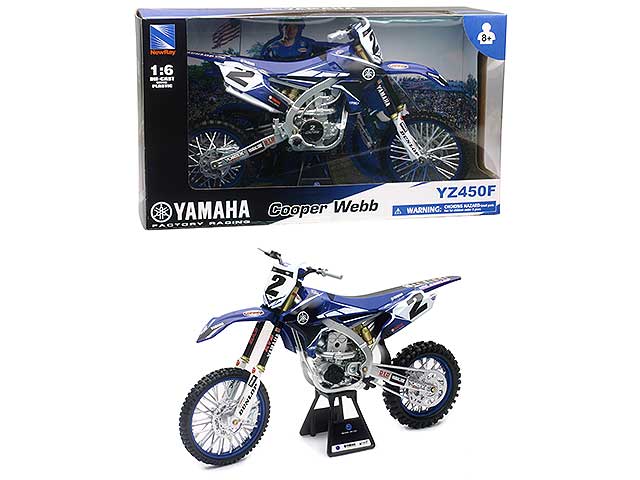 moto 1:6 yamaha yz450f - factory racing tea 49513