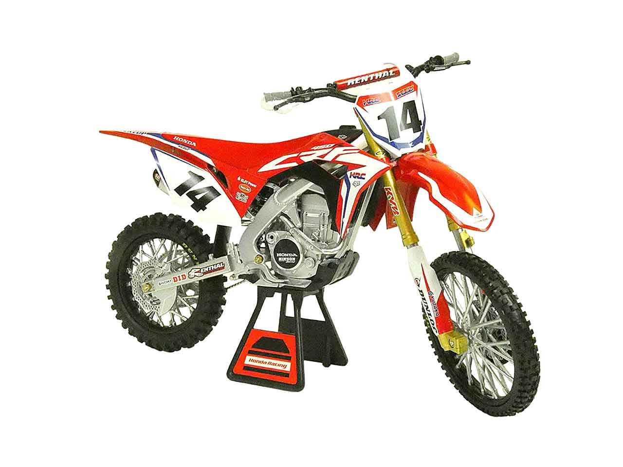 moto racing dirt bike 1:12 team honda 57933