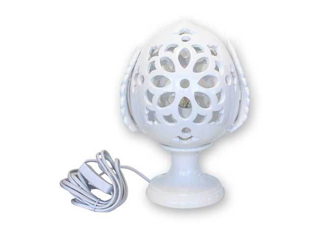 Lampada pigna 20cm bianca 1000lamp20