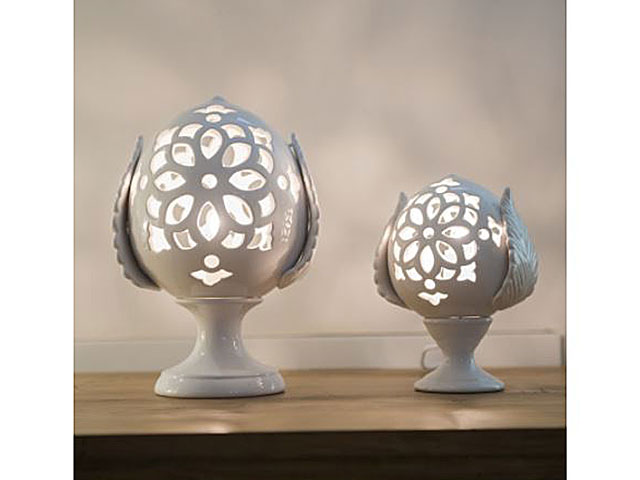 lampada pigna 27cm bianco 1000lamp27
