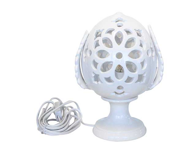 lampada pigna 27cm bianco 1000lamp27