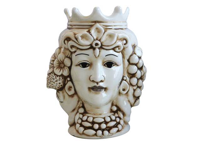 Testa di moro donna bianca h.23cm 23-1