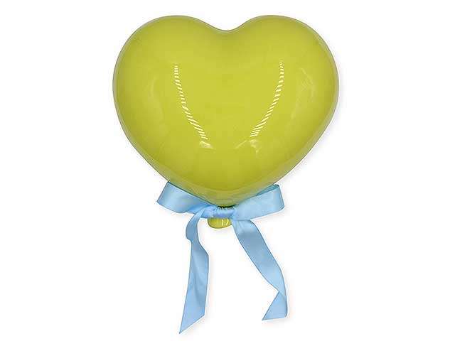 pallone cuore 17cm verde cuore17ve