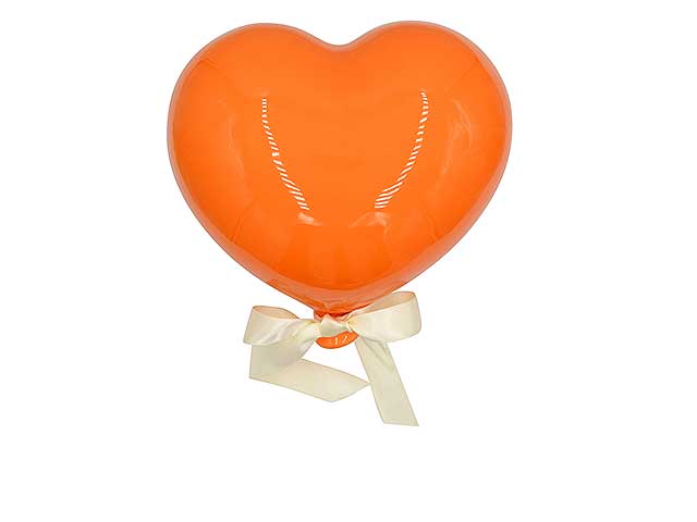 pallone cuore 17cm arancio cuore17ar