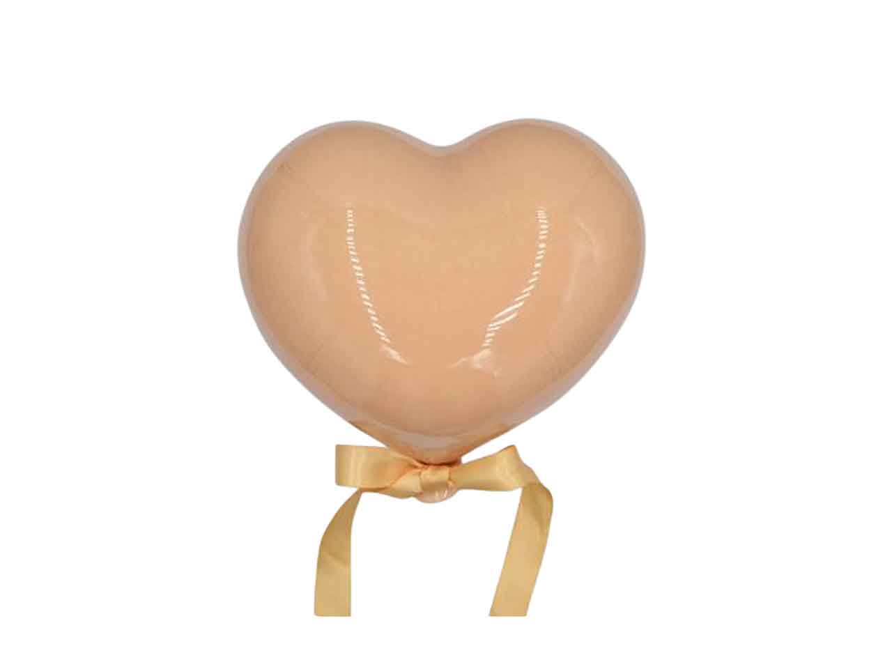 pallone cuore 17cm rosa pesco cuore17pe