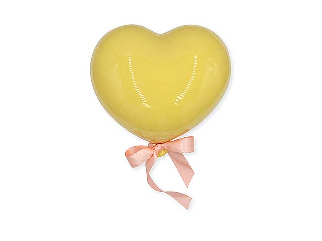 pallone cuore 12cm giallo cuore12gia
