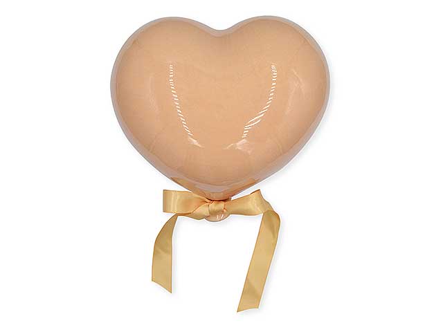 pallone cuore 12cm rosa pesco cuore12pe