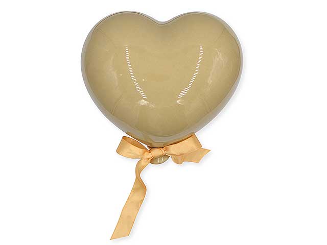 pallone cuore 12cm beige cuore12bei