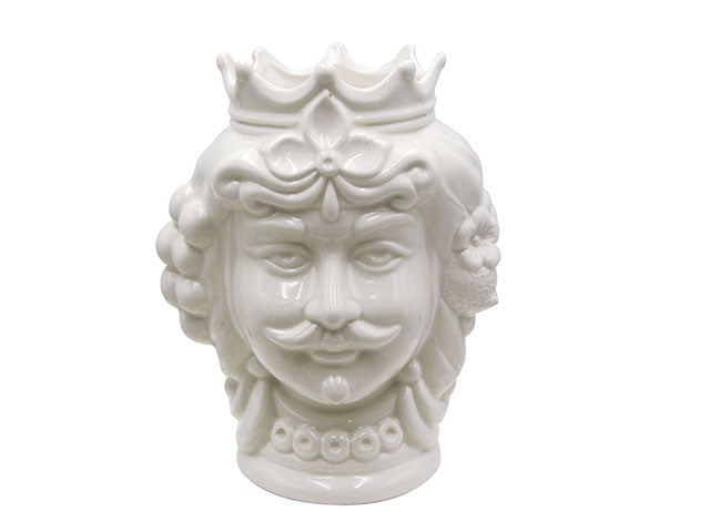 testa di moro h23cm uomo bianco 23-17