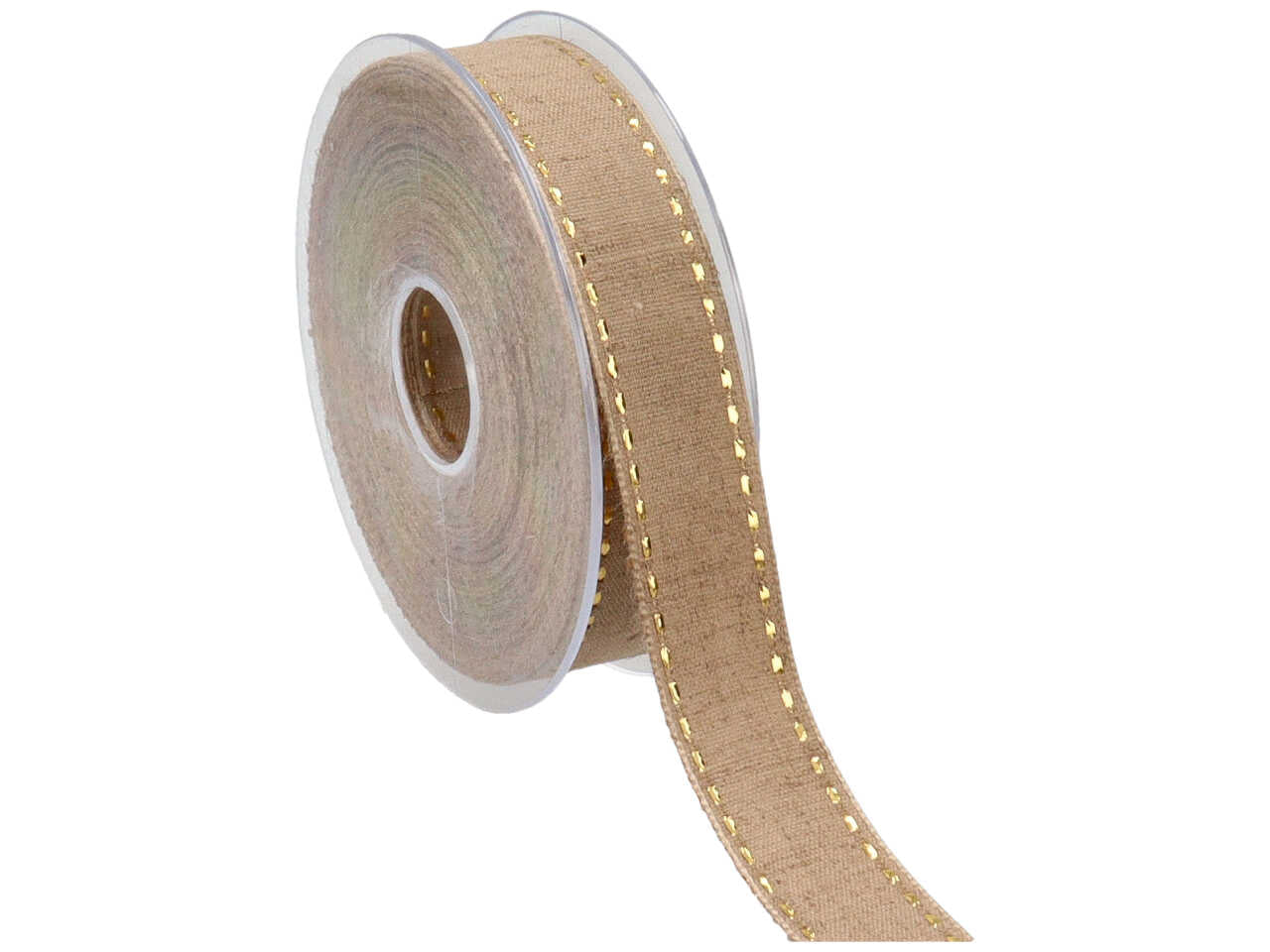 Nastro couture lino lame 25mmx20mt altri col corda/oro