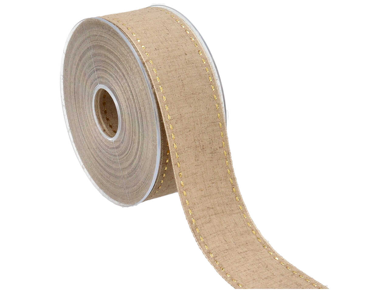 Nastro couture lino lame 40mmx20mt altri col corda/oro