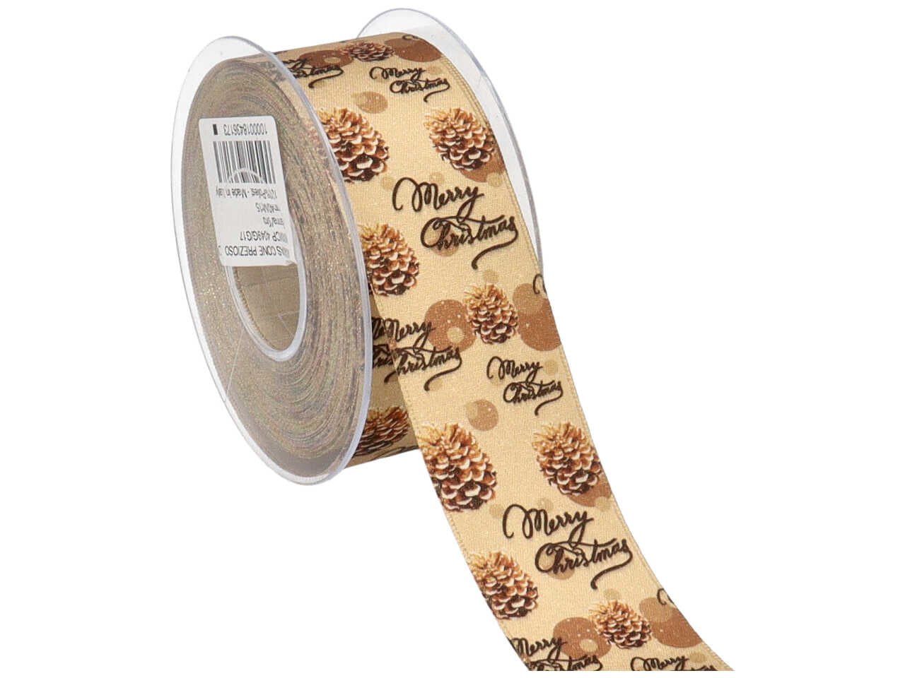 Nastro cone prezioso oro 40mmx15mt panna e oro