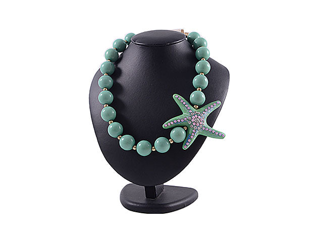 collana c/stella marina verde colel090-i