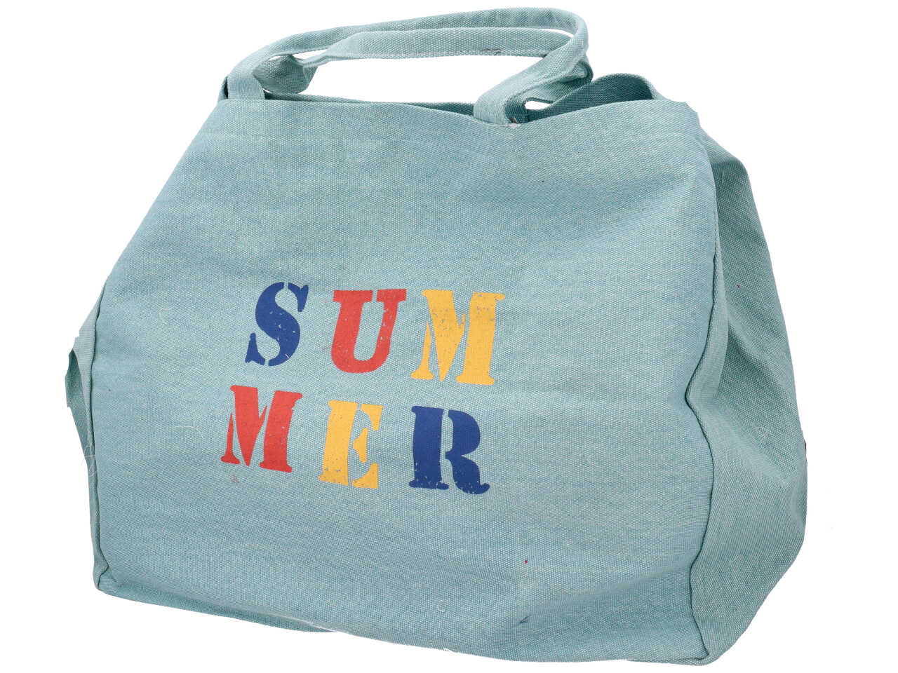 Borsa spiaggia turchese 58x24x49cm