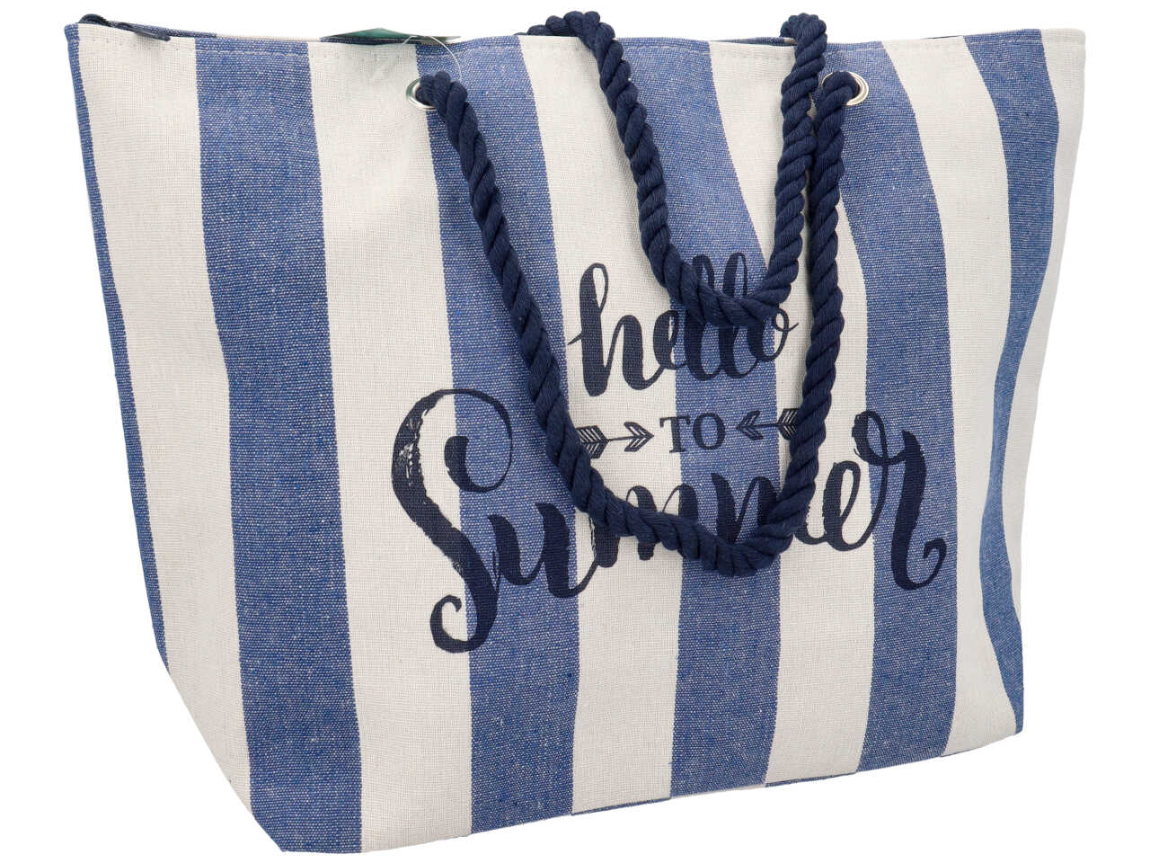 Borsa da spiaggia hello to summer colore marino