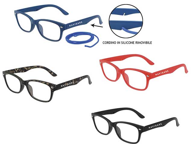 occhiali da lettura colori assortiti - diottrie: + 2