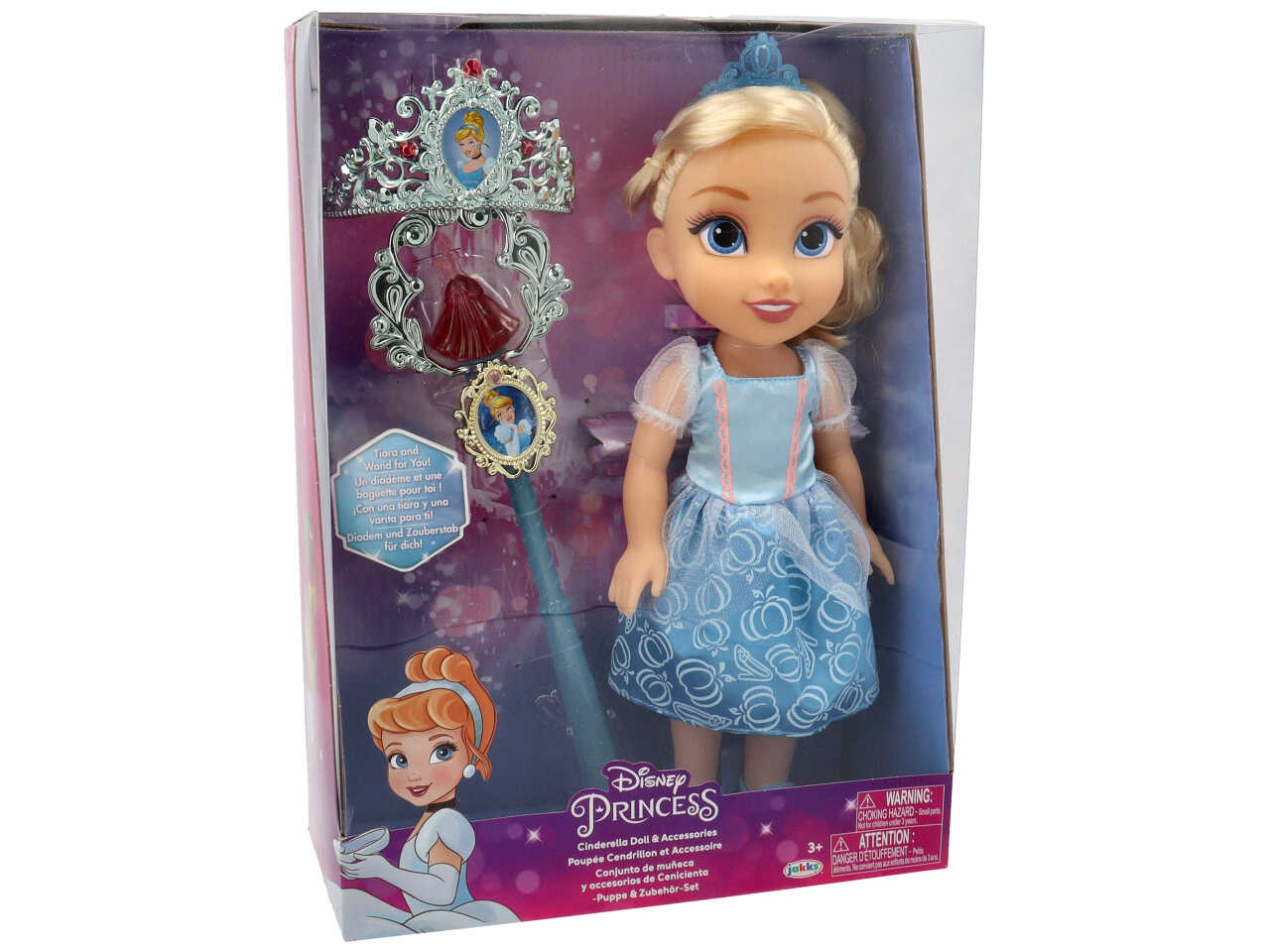 Princess cenerentola c/acc.toddler 35cm